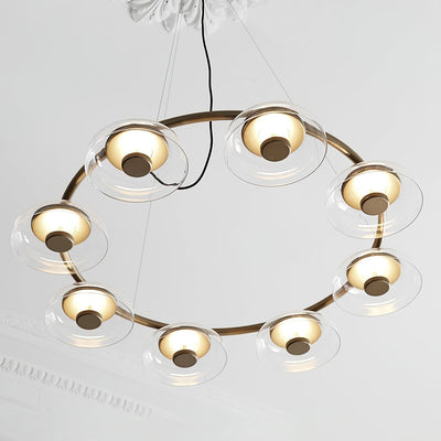 Aethera Circular Glass Chandelier