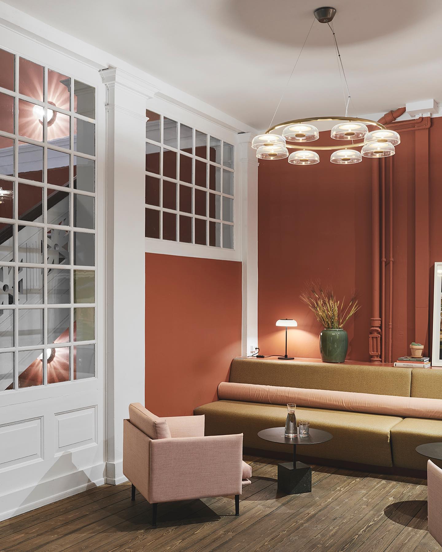 Aethera Circular Glass Chandelier