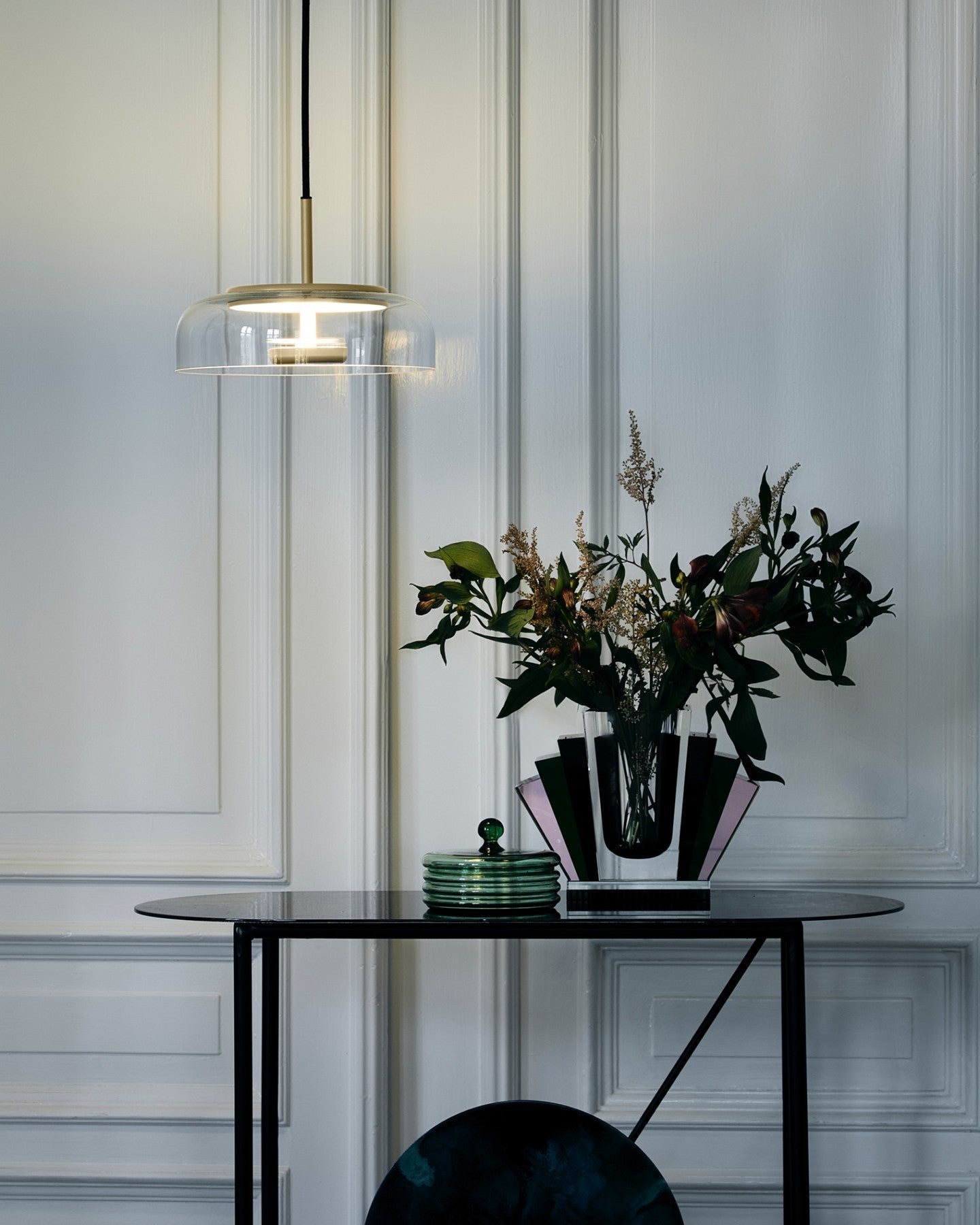 Liorenia Pendant Lamp Transparent Glass Sleek