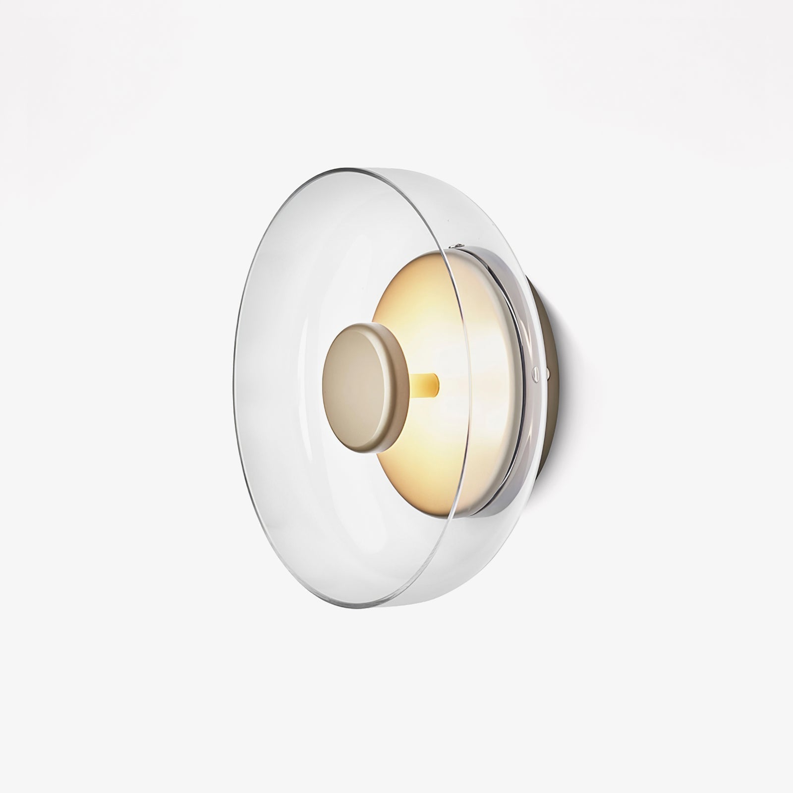 Aether Brass Glass Wall Light