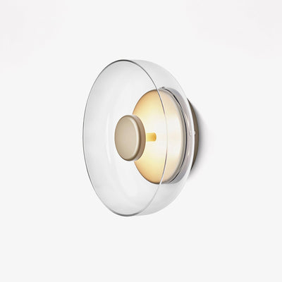 Aether Brass Glass Wall Light