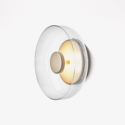 Aether Brass Glass Wall Light