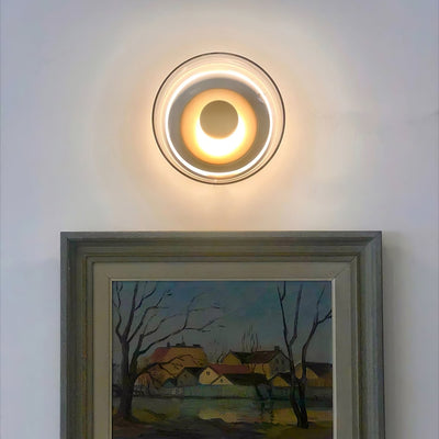 Aether Brass Glass Wall Light