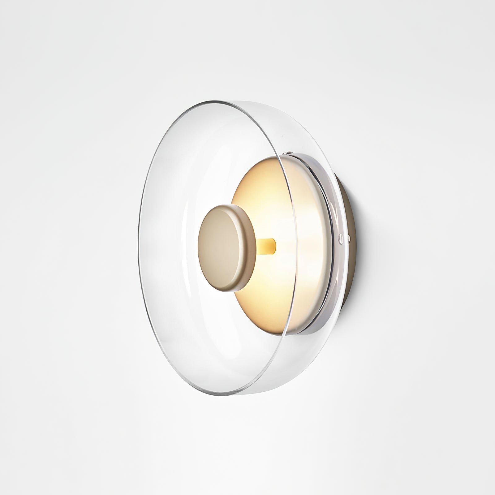 Aether Brass Glass Wall Light