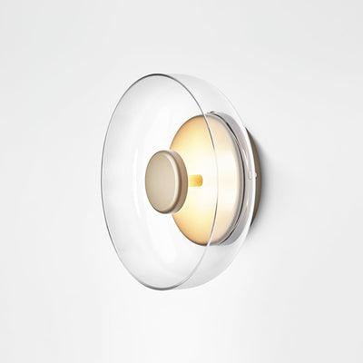 Aether Brass Glass Wall Light