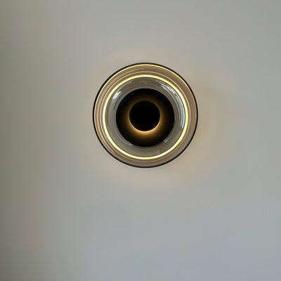 Aether Brass Glass Wall Light