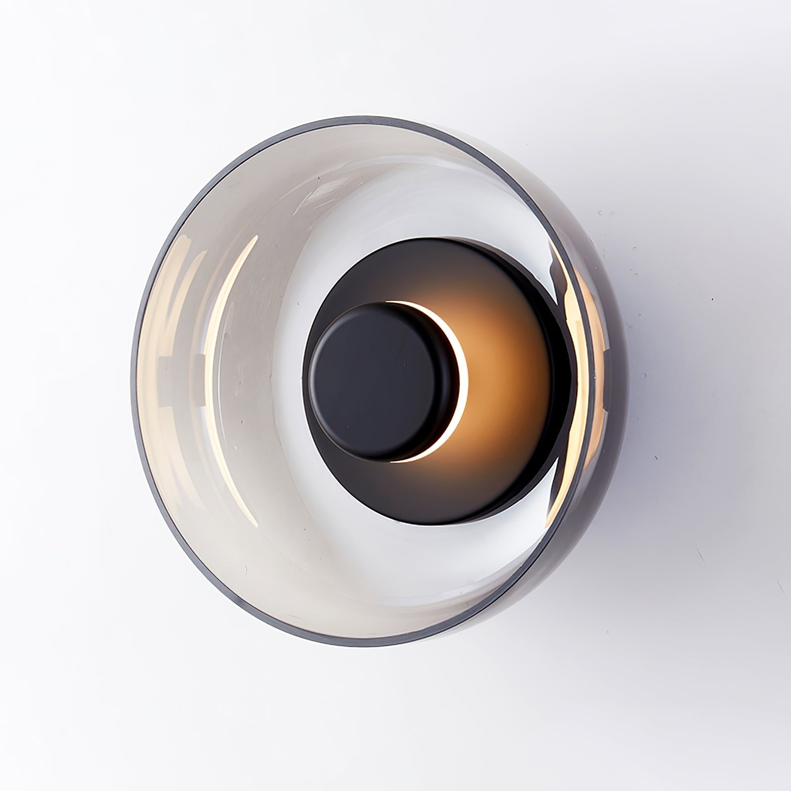 Aether Brass Glass Wall Light