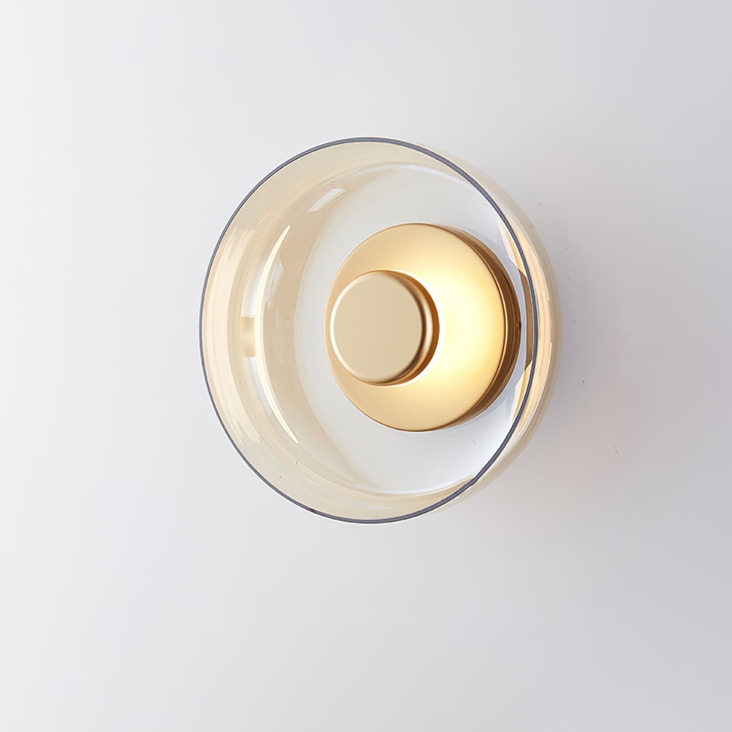 Aether Brass Glass Wall Light