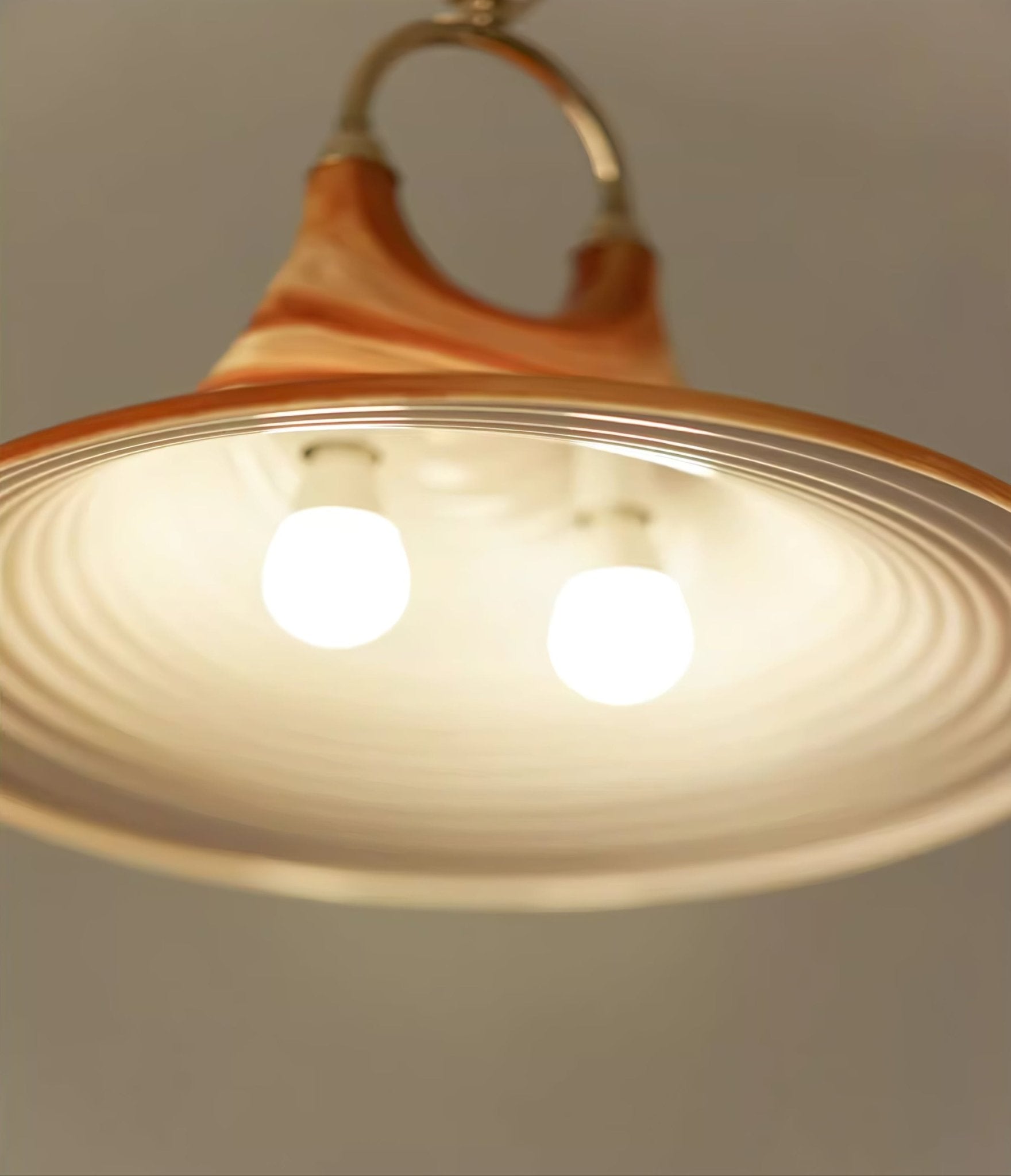 Aurmiros Modern Minimalist Swirl Glass Pendant Light