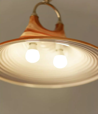 Aurmiros Modern Minimalist Swirl Glass Pendant Light
