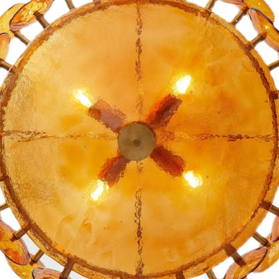 Eirinena Chandelier Murano Glass Disc Vintage