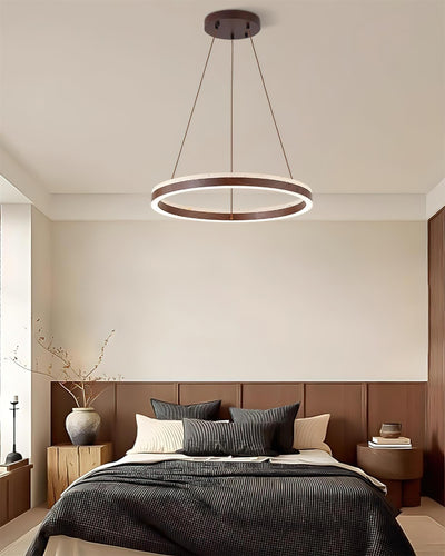 Ritta Chandelier Travertine Geometry Ring - Neutral Decor
