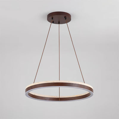 Ritta Chandelier Travertine Geometry Ring - Neutral Decor