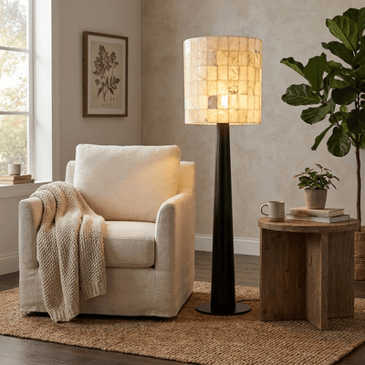 Severin Alabaster Mosaic Floor Lamp