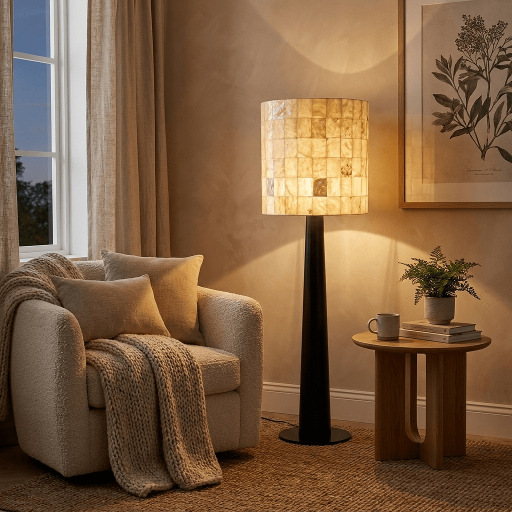 Severin Alabaster Mosaic Floor Lamp
