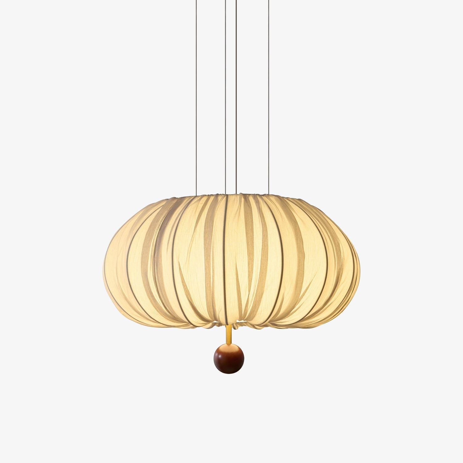 Vasilen Premium Nordic Art Balloon Wood Fabric Ceiling Light