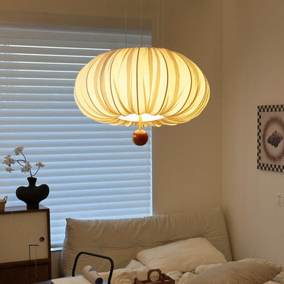 Vasilen Premium Nordic Art Balloon Wood Fabric Ceiling Light