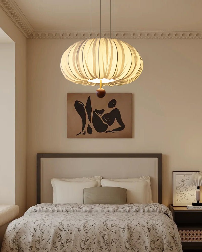 Vasilen Premium Nordic Art Balloon Wood Fabric Ceiling Light