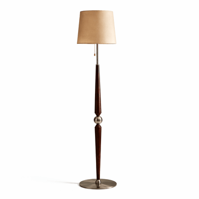 Aldivina Sculpted Wood Floor Lamp