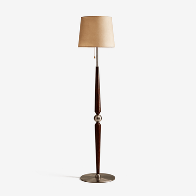 Aldivina Sculpted Wood Floor Lamp