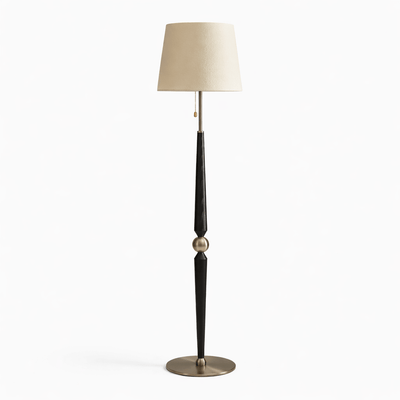 Aldivina Sculpted Wood Floor Lamp