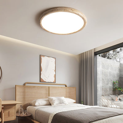 Aurrina Ring Frame Travertine Ceiling Light
