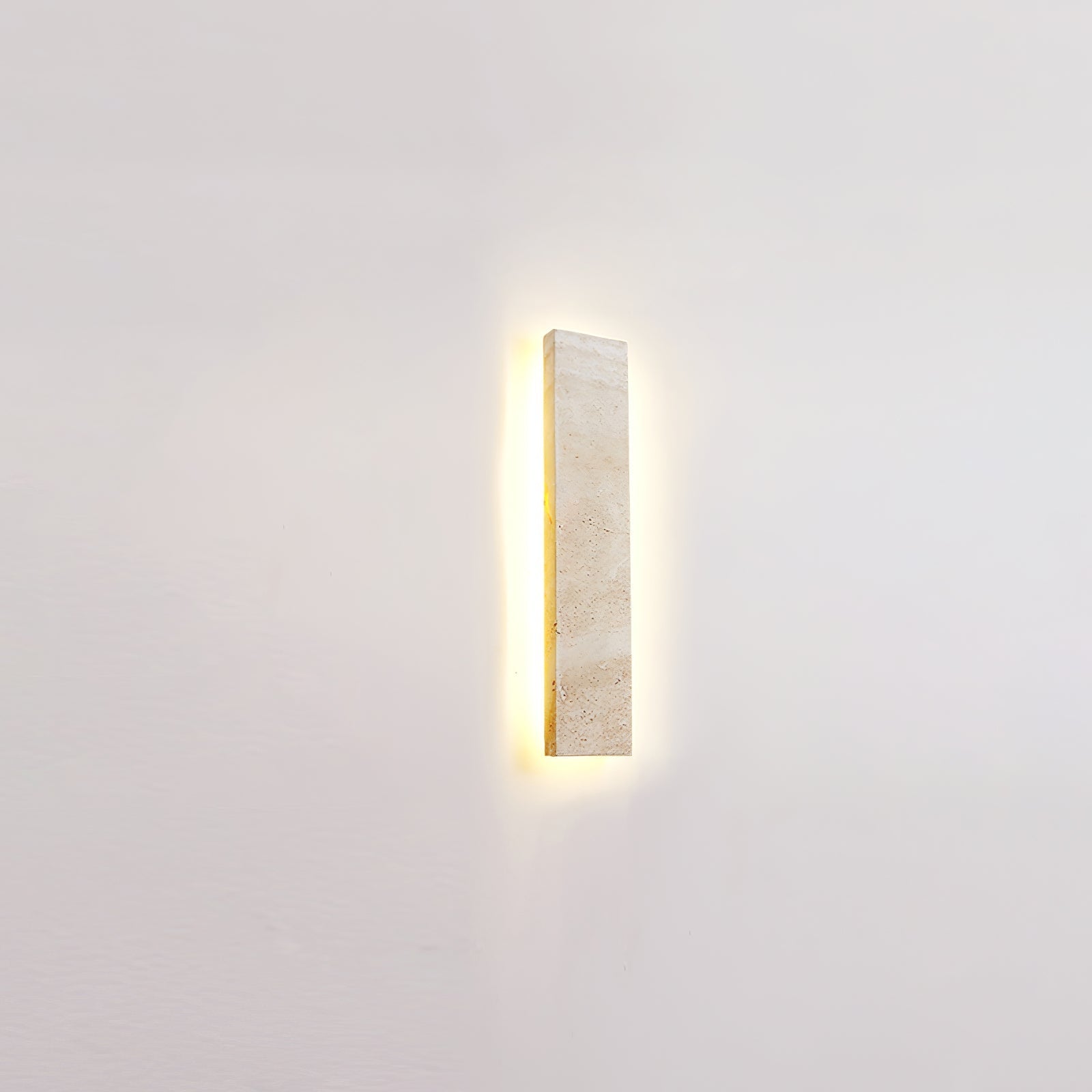 Tavoelia Slim Rectangle Travertine Linear Wall Light