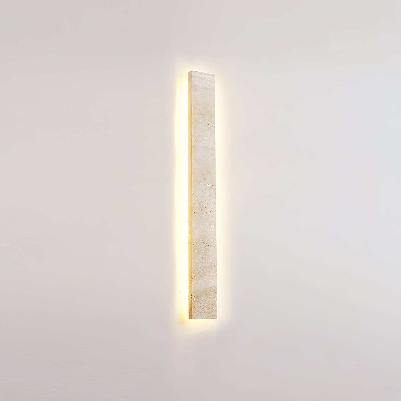 Tavoelia Slim Rectangle Travertine Linear Wall Light