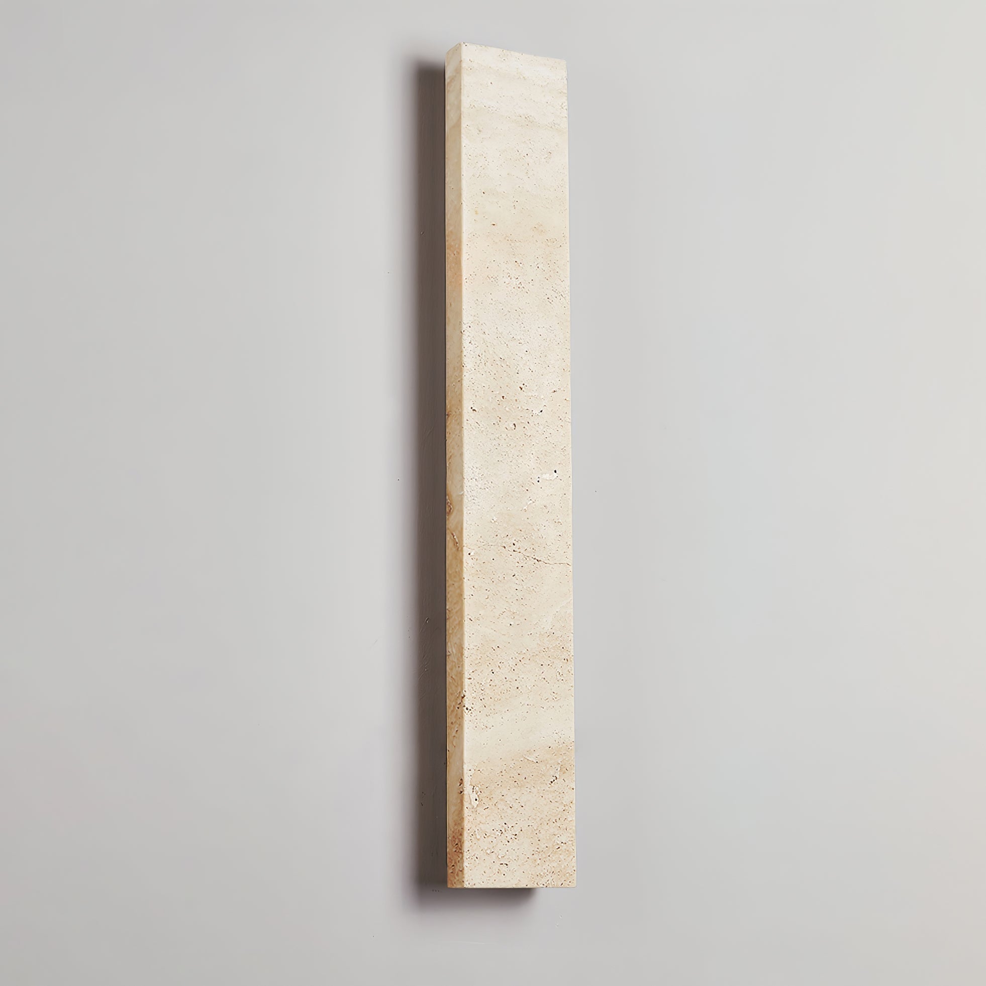 Tavoelia Slim Rectangle Travertine Linear Wall Light