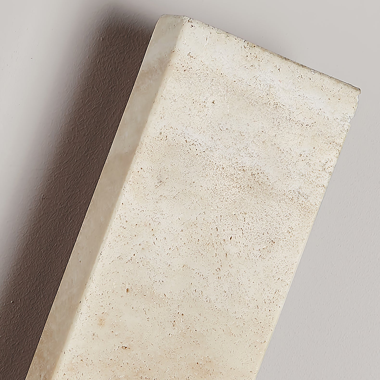 Tavoelia Slim Rectangle Travertine Linear Wall Light