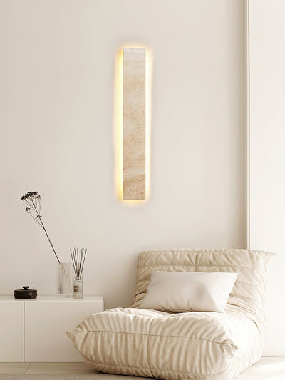 Tavoelia Slim Rectangle Travertine Linear Wall Light