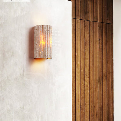 Sysilion Travertine Wall Light