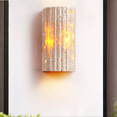 Sysilion Travertine Wall Light