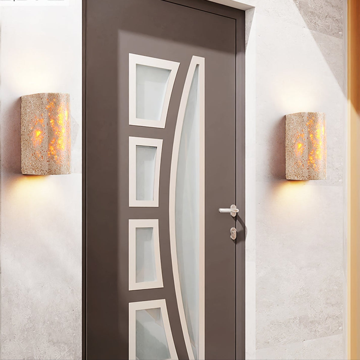 Sysilion Travertine Wall Light