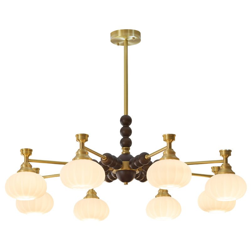 Avdorira Elegance Vintage Brass Wood Chandelier