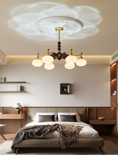 Avdorira Elegance Vintage Brass Wood Chandelier