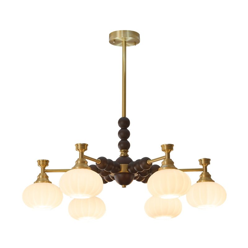 Avdorira Elegance Vintage Brass Wood Chandelier