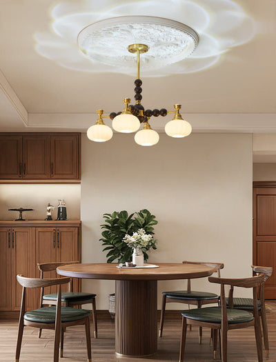Avdorira Elegance Vintage Brass Wood Chandelier