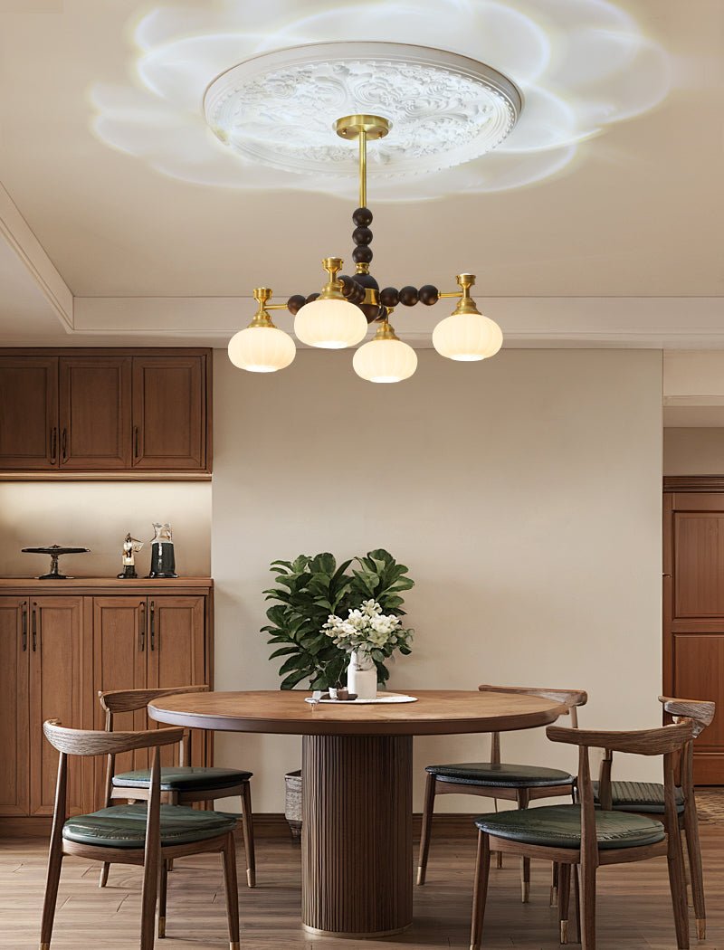 Avdorira Elegance Vintage Brass Wood Chandelier