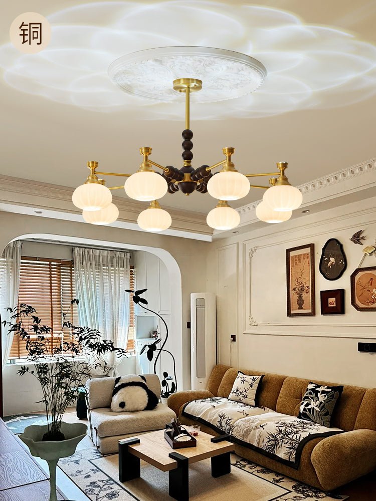Avdorira Elegance Vintage Brass Wood Chandelier