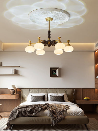 Avdorira Elegance Vintage Brass Wood Chandelier