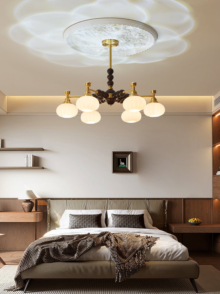 Avdorira Elegance Vintage Brass Wood Chandelier