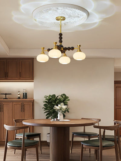 Avdorira Elegance Vintage Brass Wood Chandelier