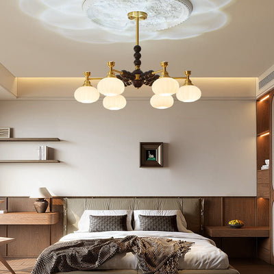 Avdorira Elegance Vintage Brass Wood Chandelier