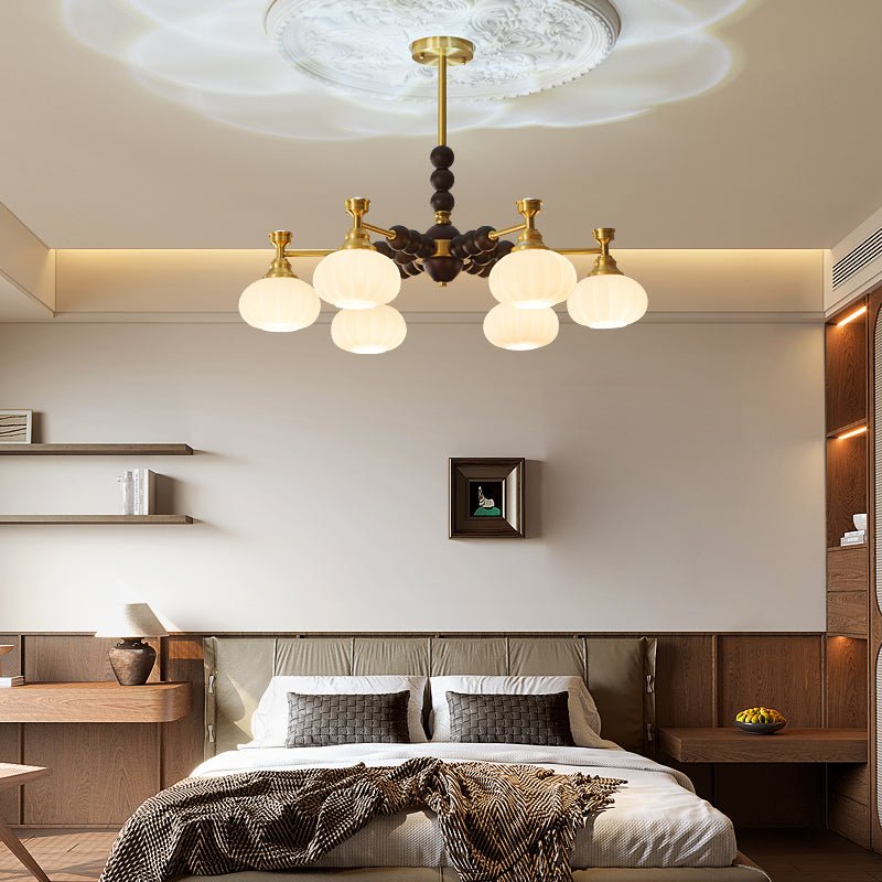 Avdorira Elegance Vintage Brass Wood Chandelier