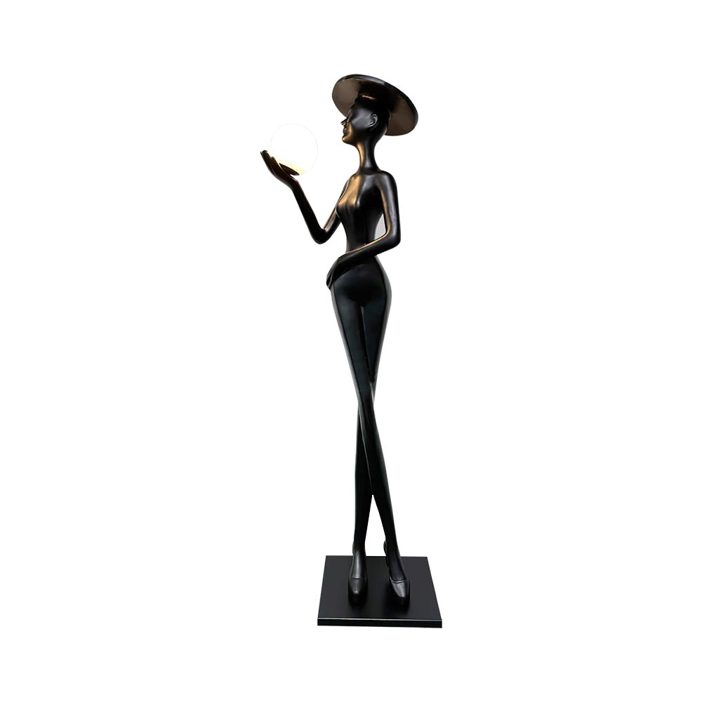 Zevinen Elegant Black Floor Lamp