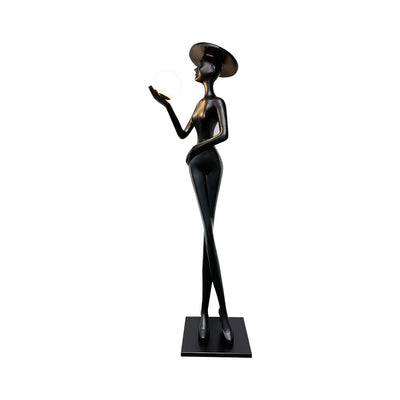 Zevinen Elegant Black Floor Lamp