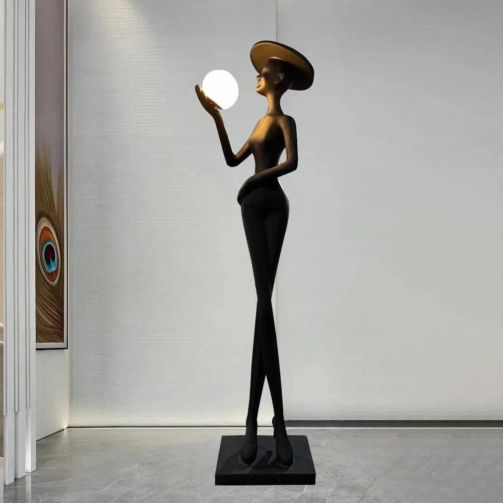 Zevinen Elegant Black Floor Lamp