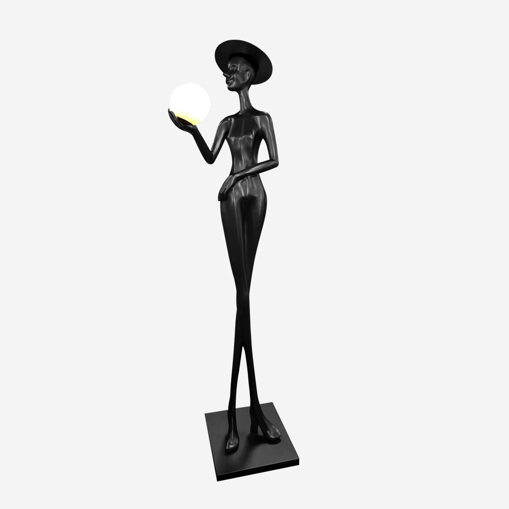 Zevinen Elegant Black Floor Lamp