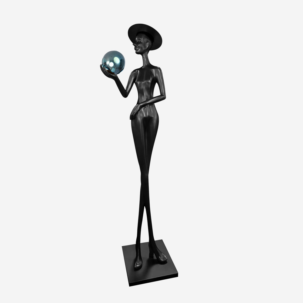 Zevinen Elegant Black Floor Lamp